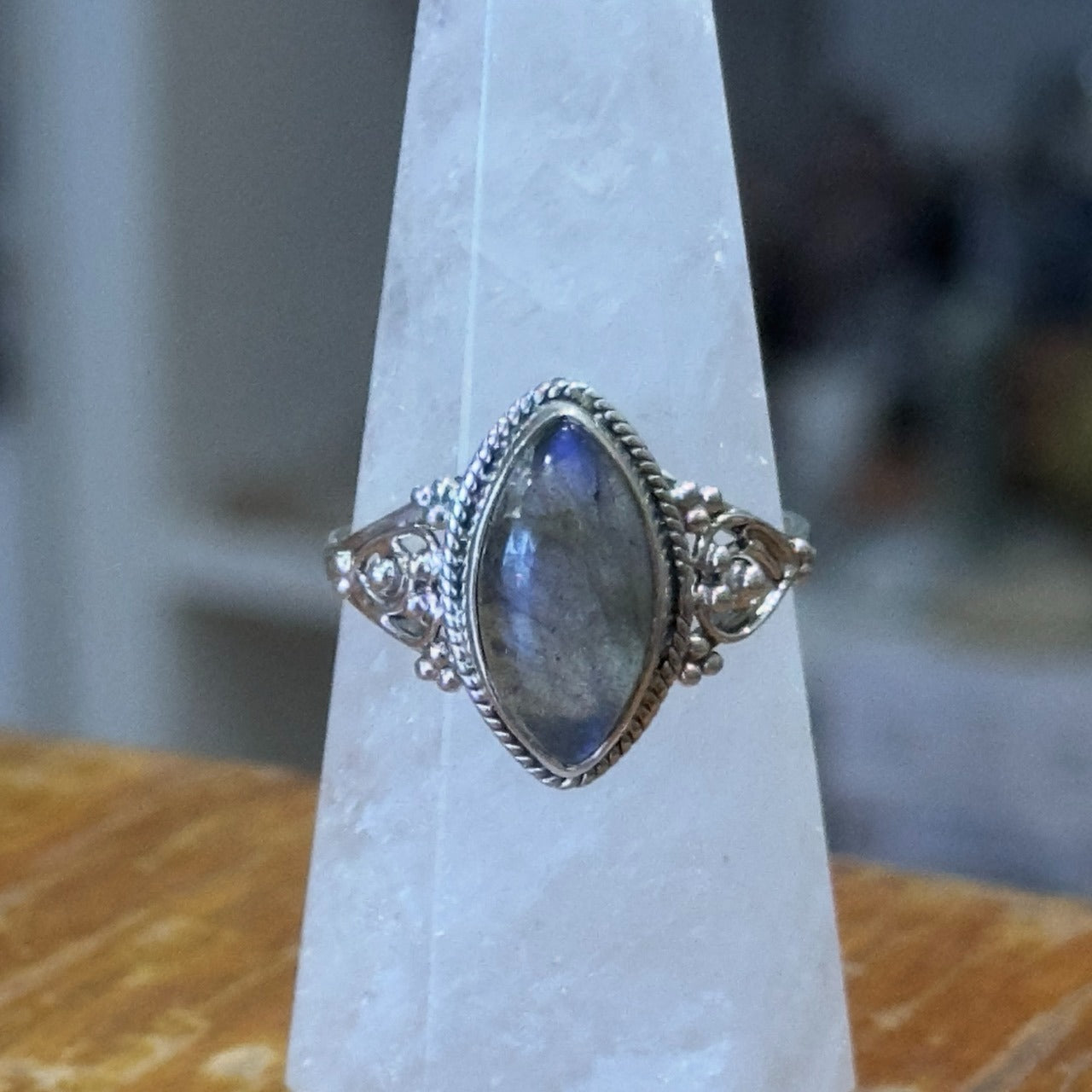 Labradorite Ring | Sterling Silver | Size 11