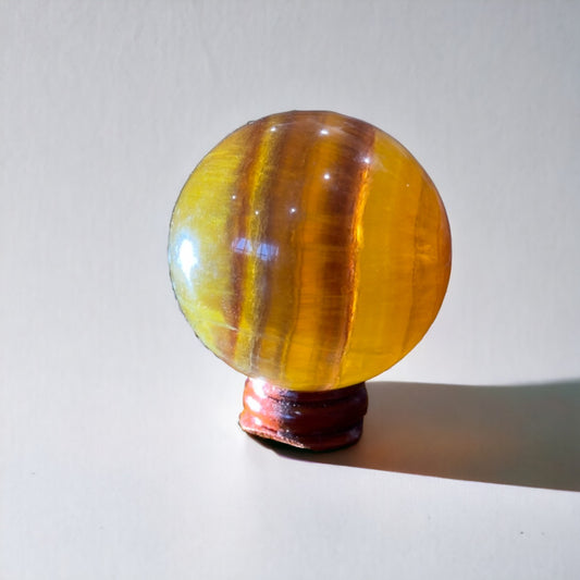 Yellow Fluorite Sphere | 257g