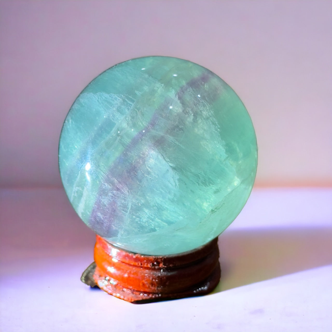 Fluorite Sphere | Watermelon | 156g