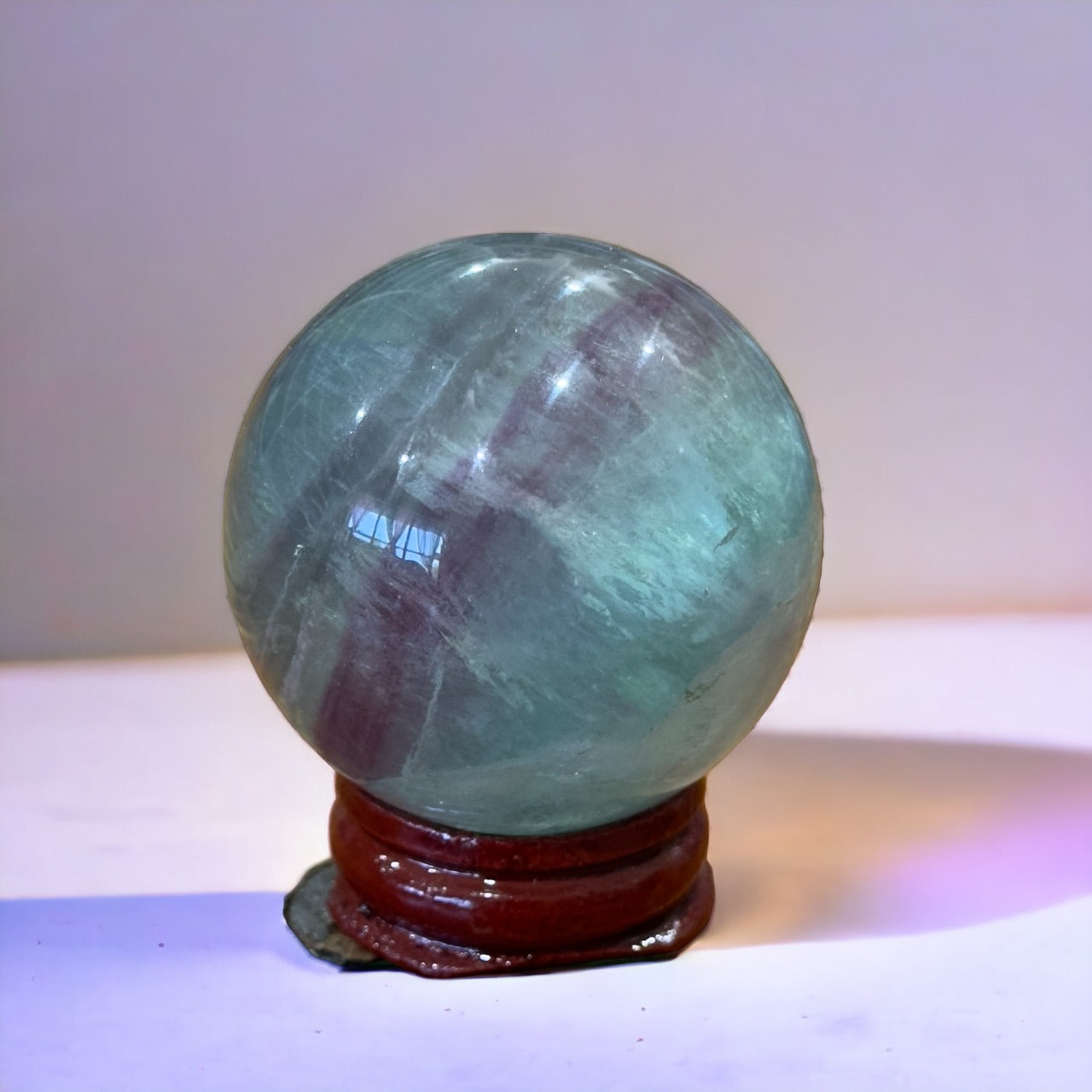 Fluorite Sphere | Watermelon | 156g