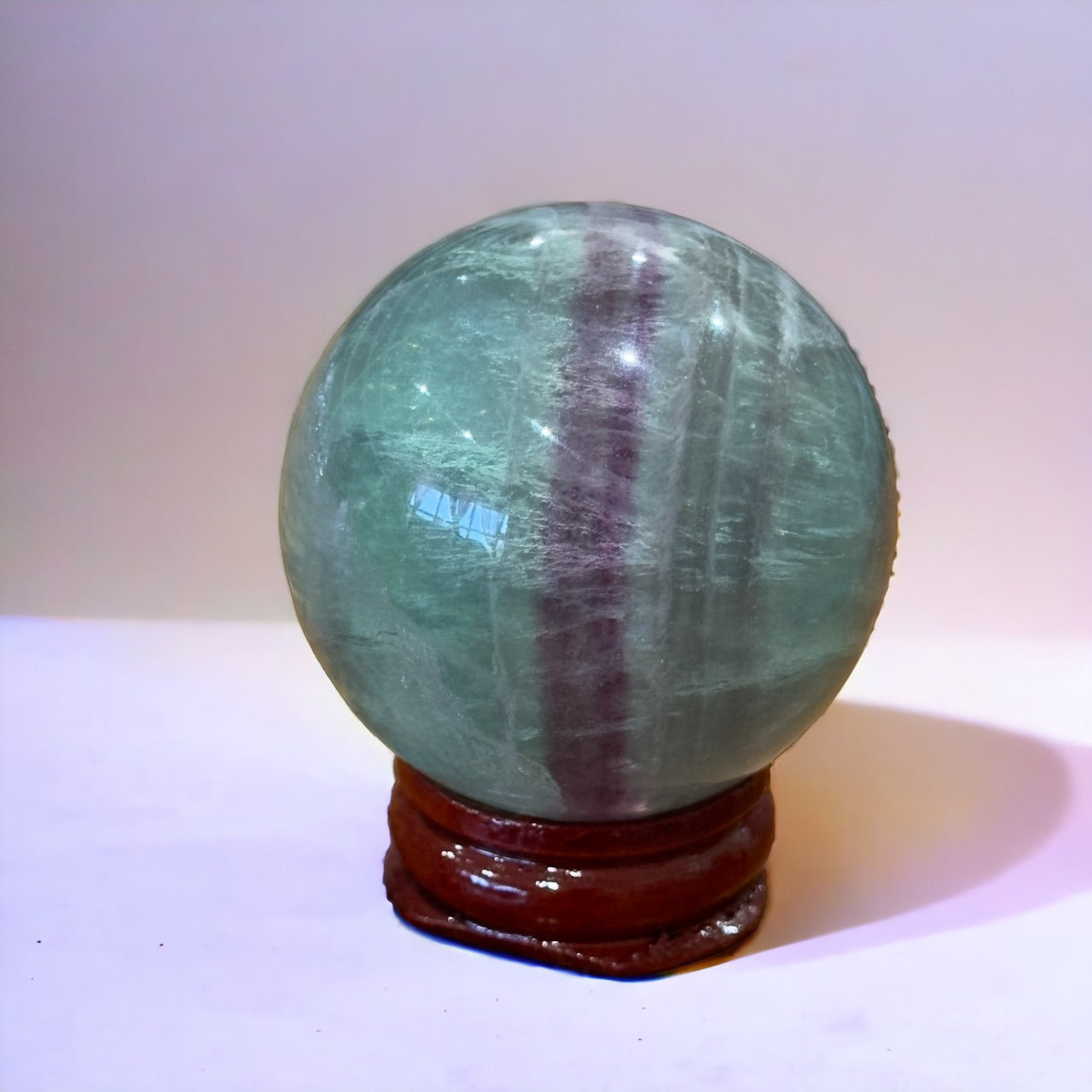 Fluorite Sphere | Watermelon | 156g