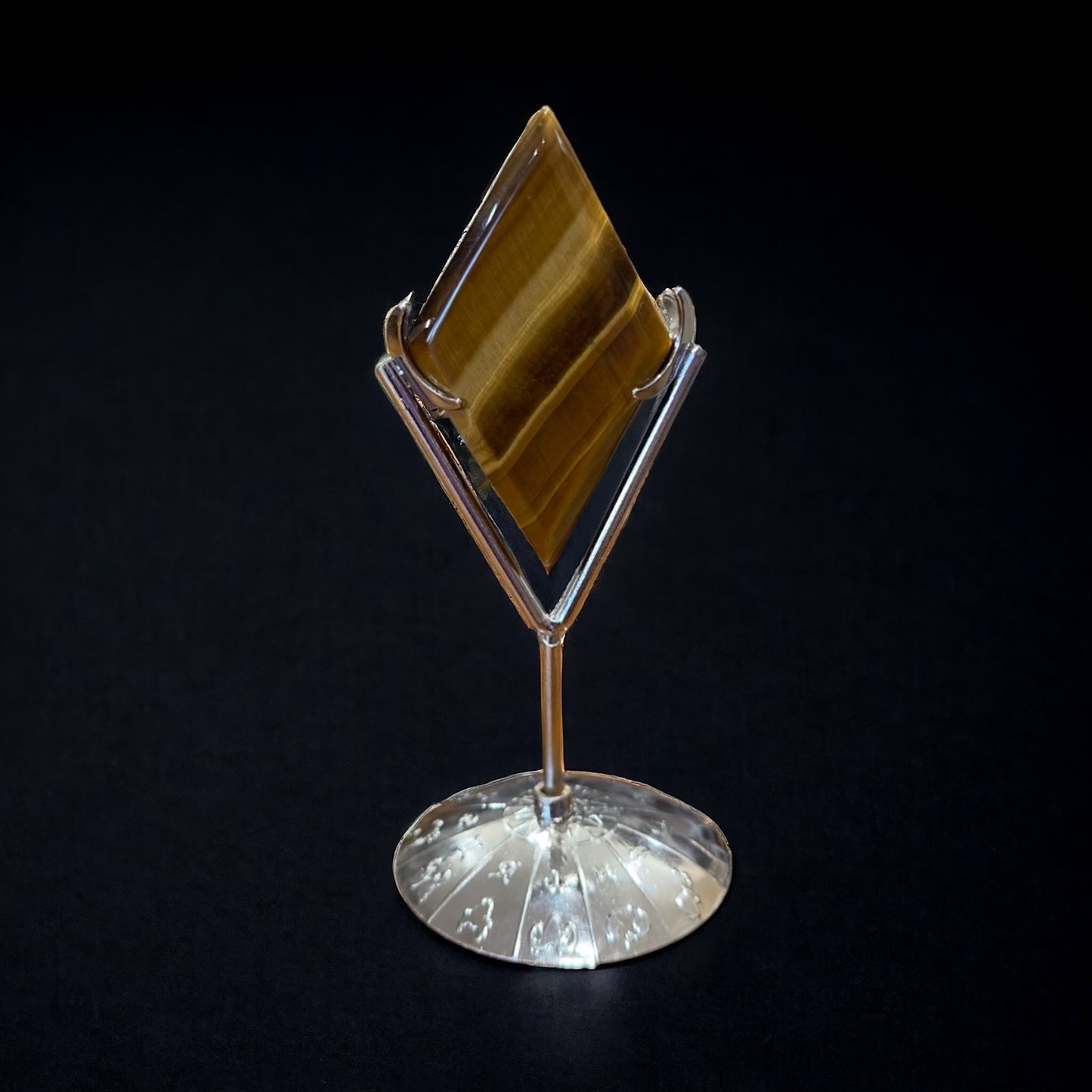 Tiger's Eye Diamond with Stand