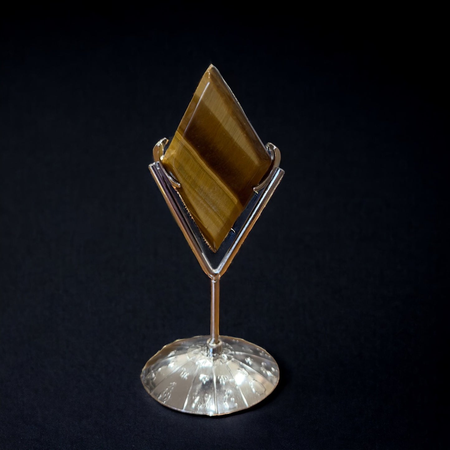 Tiger's Eye Diamond with Stand