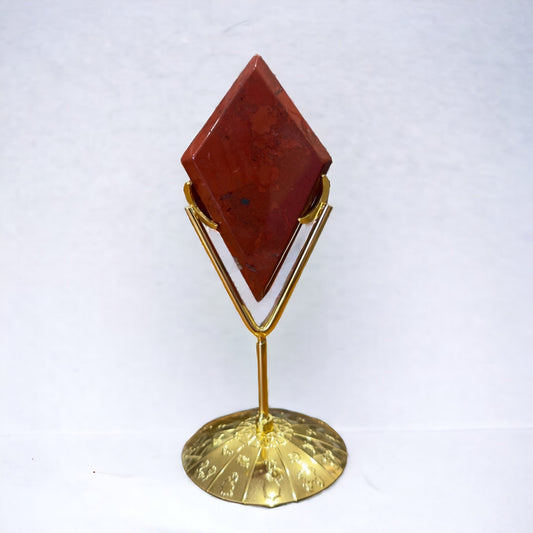 Red Jasper Diamond with Stand