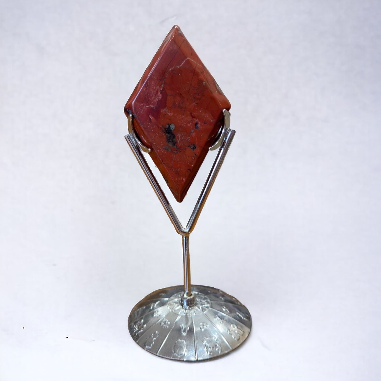 Red Jasper Diamond with Stand