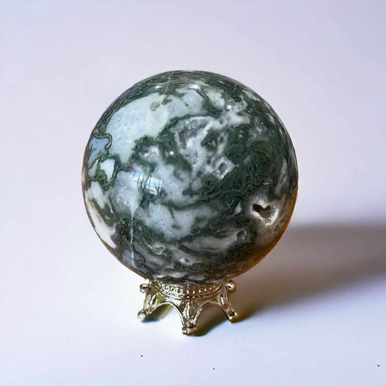 Moss Agate Sphere | 399g