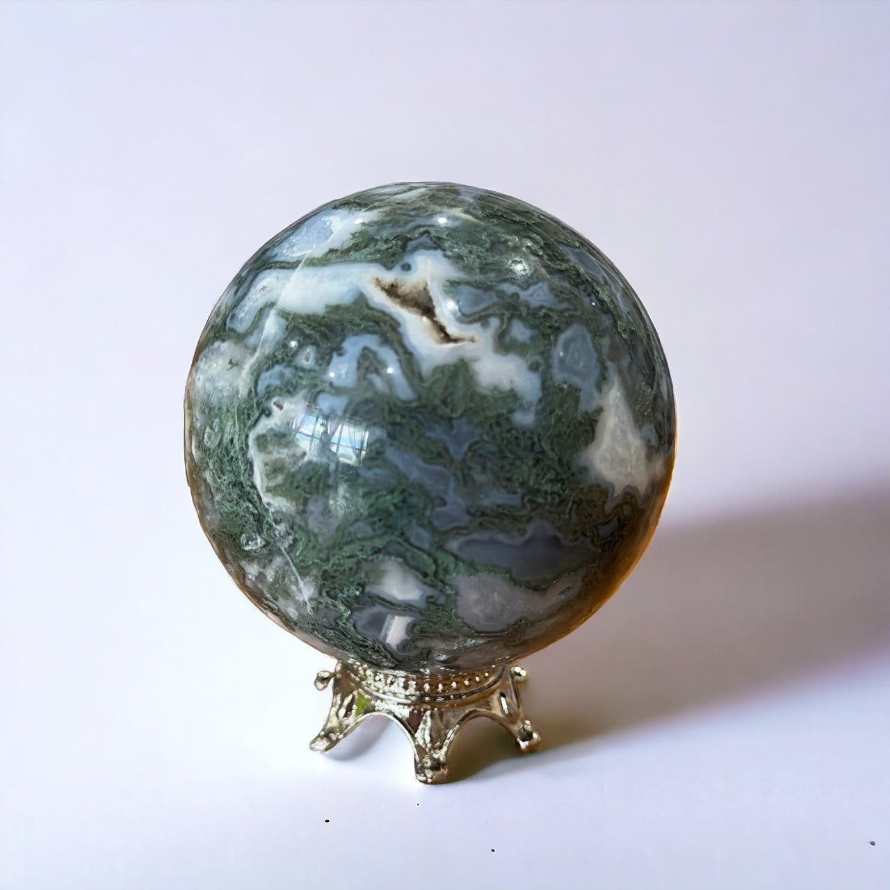 Moss Agate Sphere | 399g