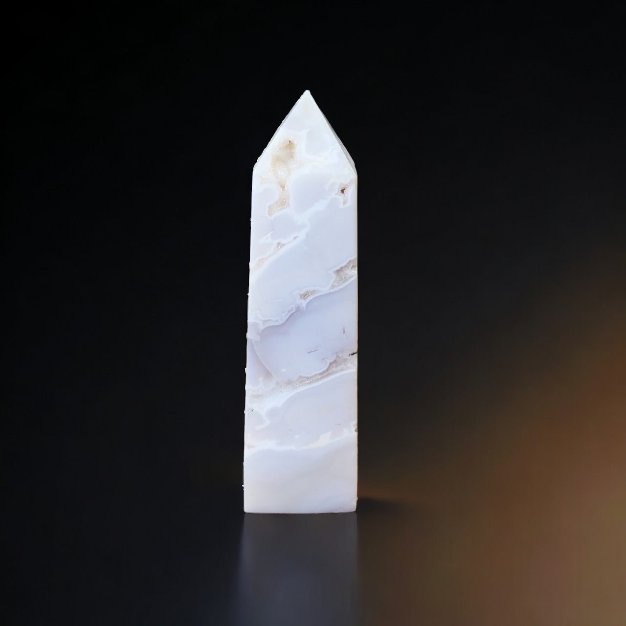 Druzy Snow Agate Tower | 195g