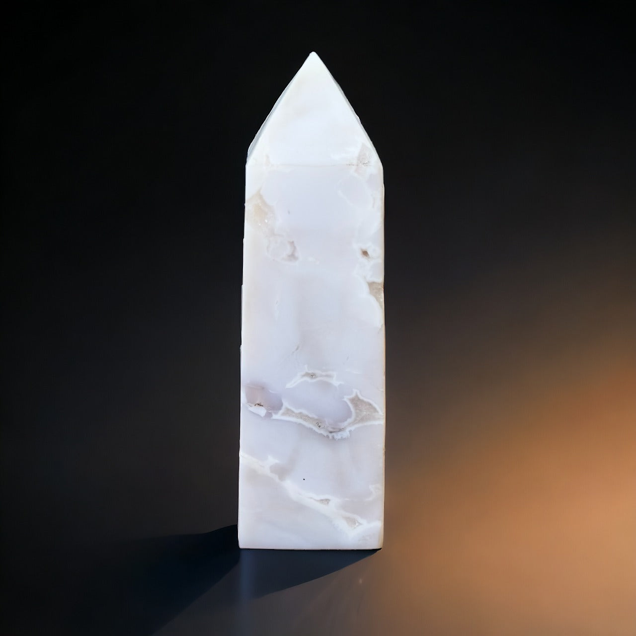 Druzy Snow Agate Tower | 187g