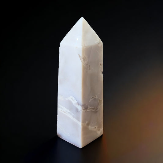 Druzy Snow Agate Tower | 187g