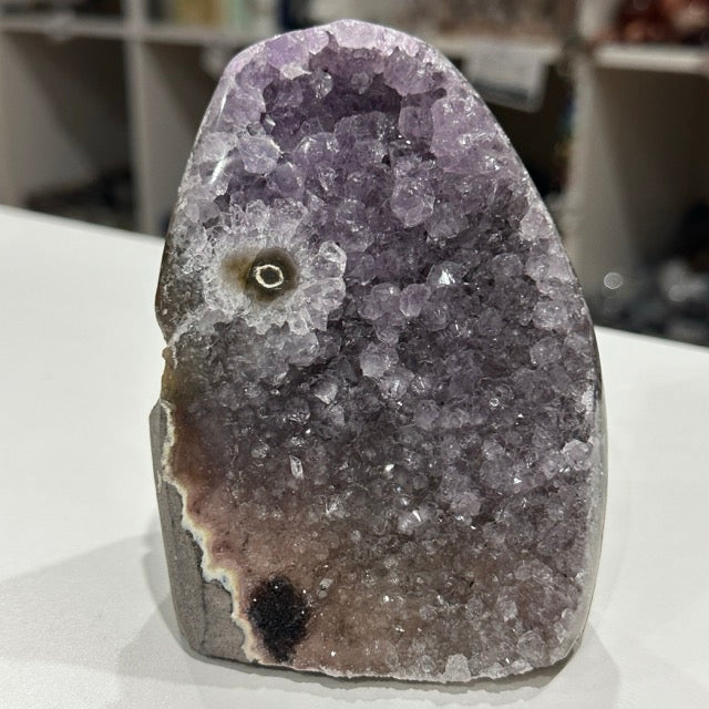 Rainbow Amethyst with Stalactite Eye | 774g