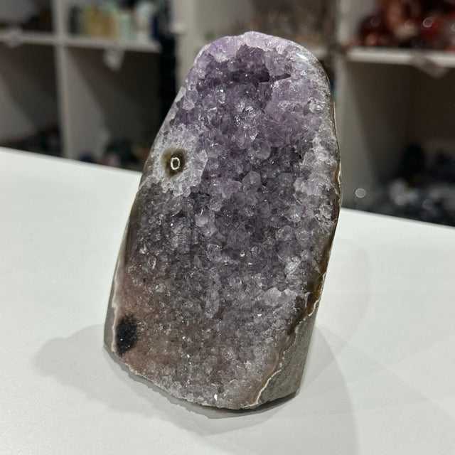 Rainbow Amethyst with Stalactite Eye | 774g