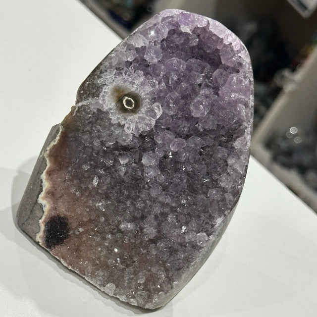 Rainbow Amethyst with Stalactite Eye | 774g