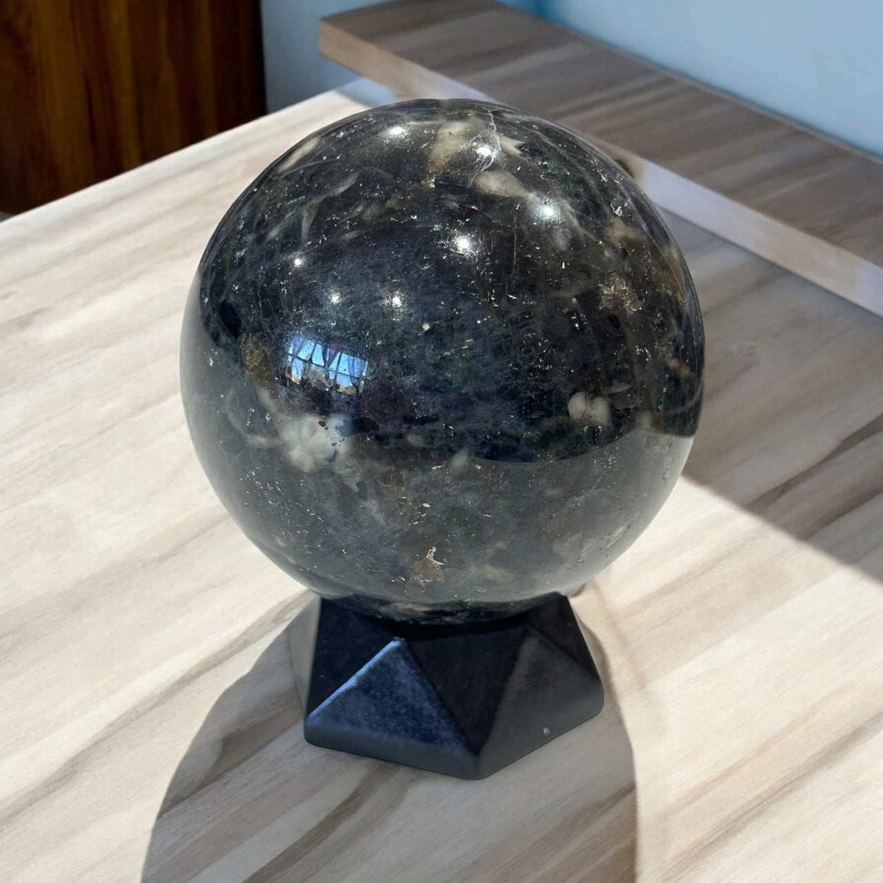 Rare Iolite Sphere | 655g 'Water Sapphire'