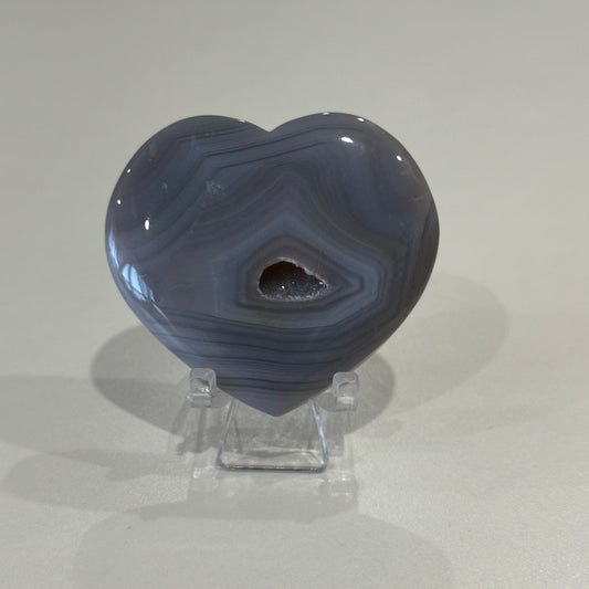 Druzy Agate Heart