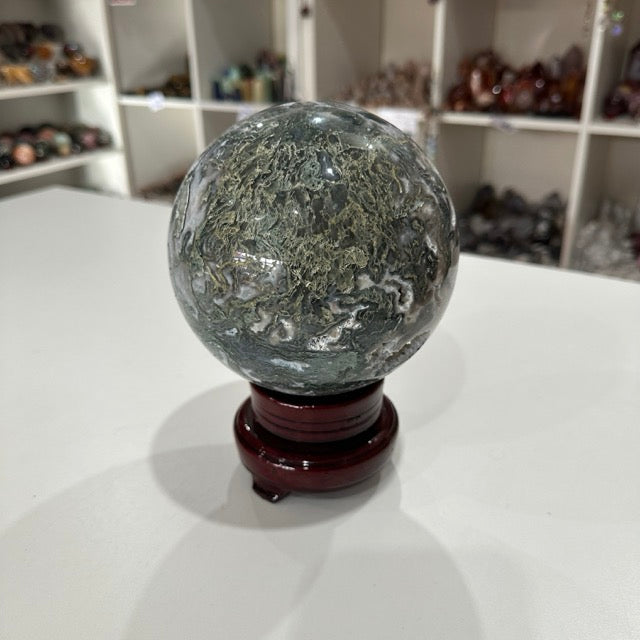 Moss Agate Sphere | 2.9kg