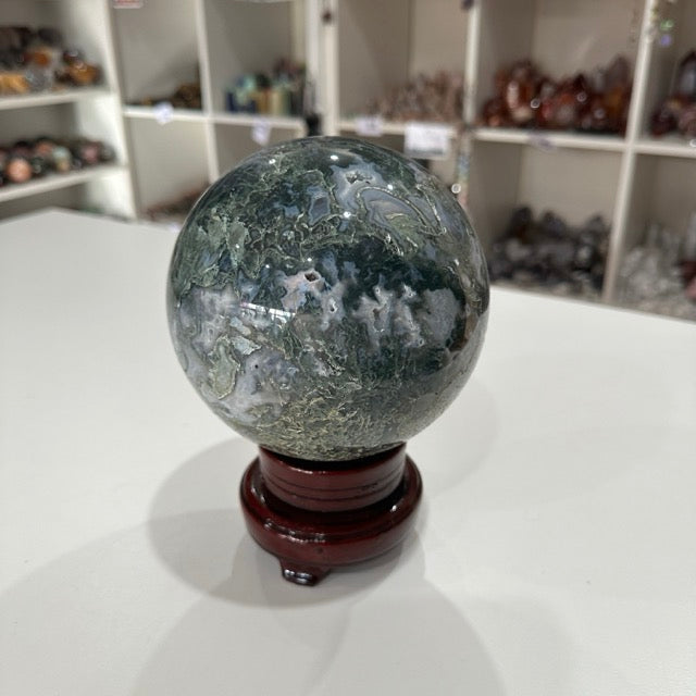 Moss Agate Sphere | 2.9kg