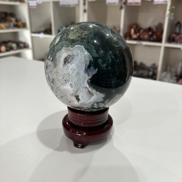 Moss Agate Sphere | 2.9kg