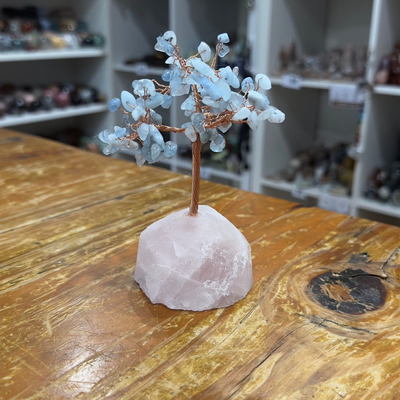 Crystal Chip Tree | Aquamarine