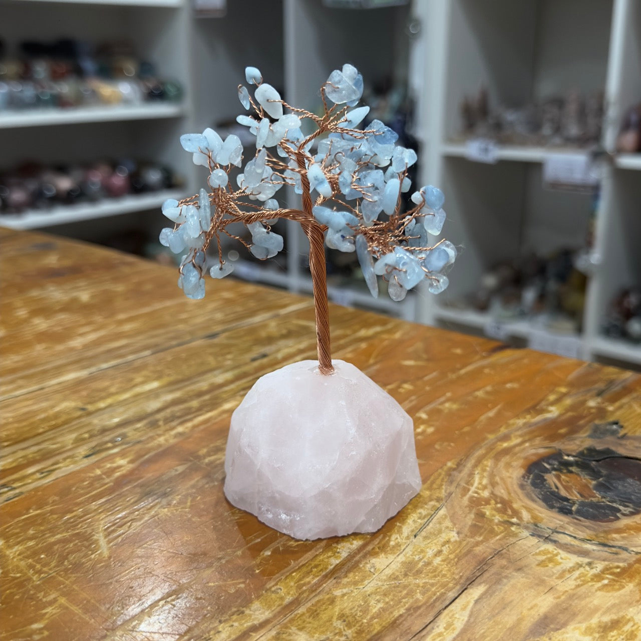 Crystal Chip Tree | Aquamarine
