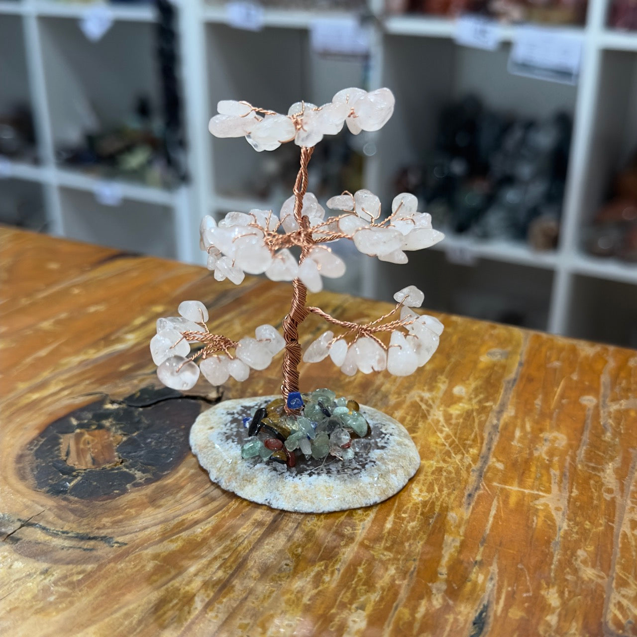 Crystal Chip Tree | Rose Quartz Small