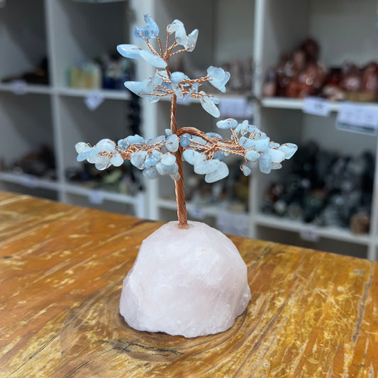 Crystal Chip Tree | Aquamarine