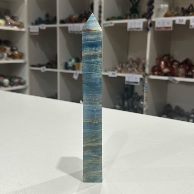 Blue Banded Calcite Tower | 430g