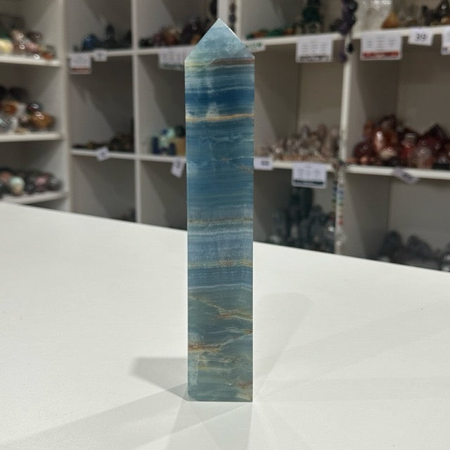 Blue Banded Calcite Tower | 430g