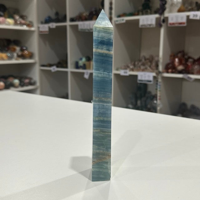 Blue Banded Calcite Tower | 430g