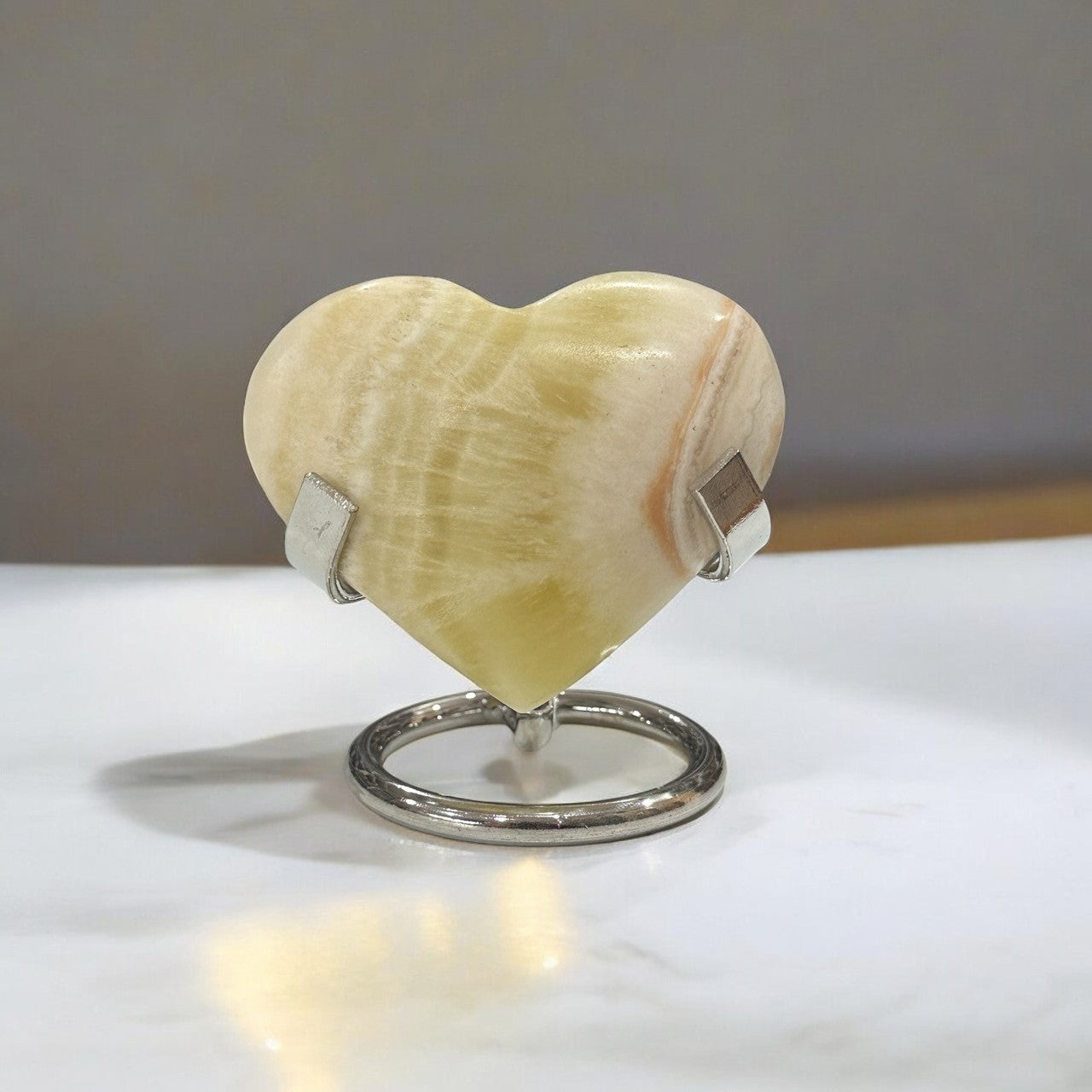 Pineapple Calcite Heart