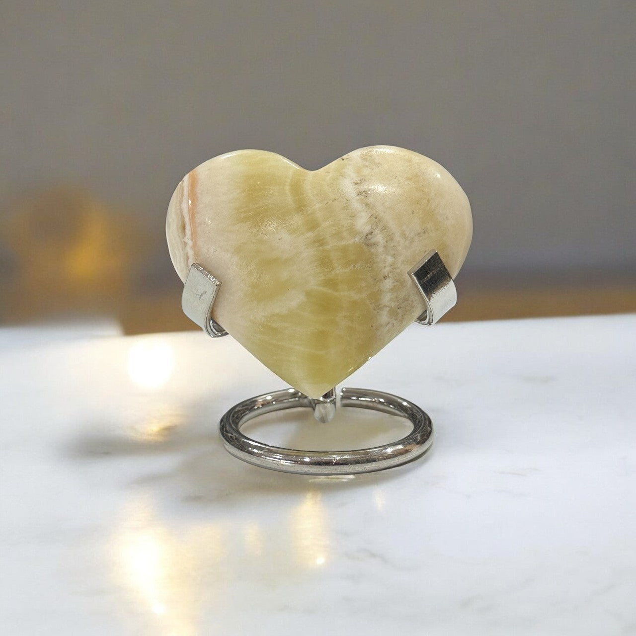 Pineapple Calcite Heart