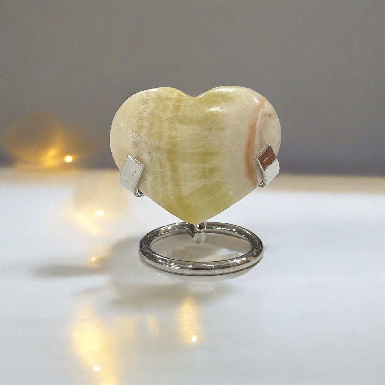 Pineapple Calcite Heart