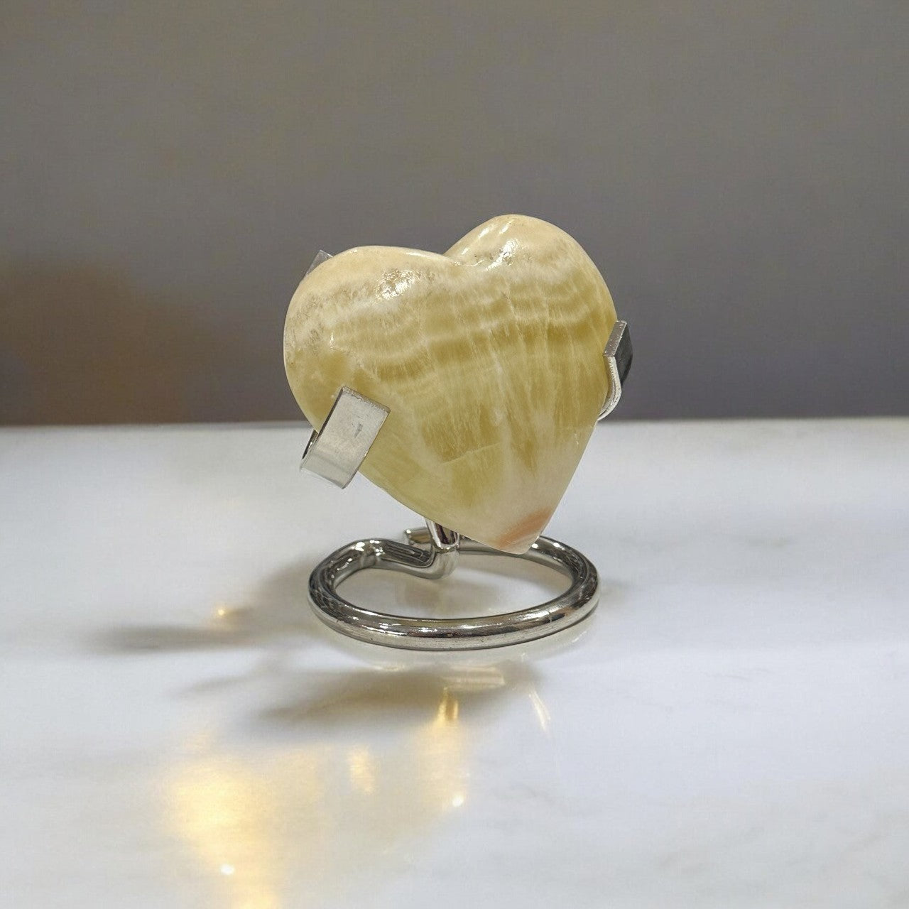 Pineapple Calcite Heart