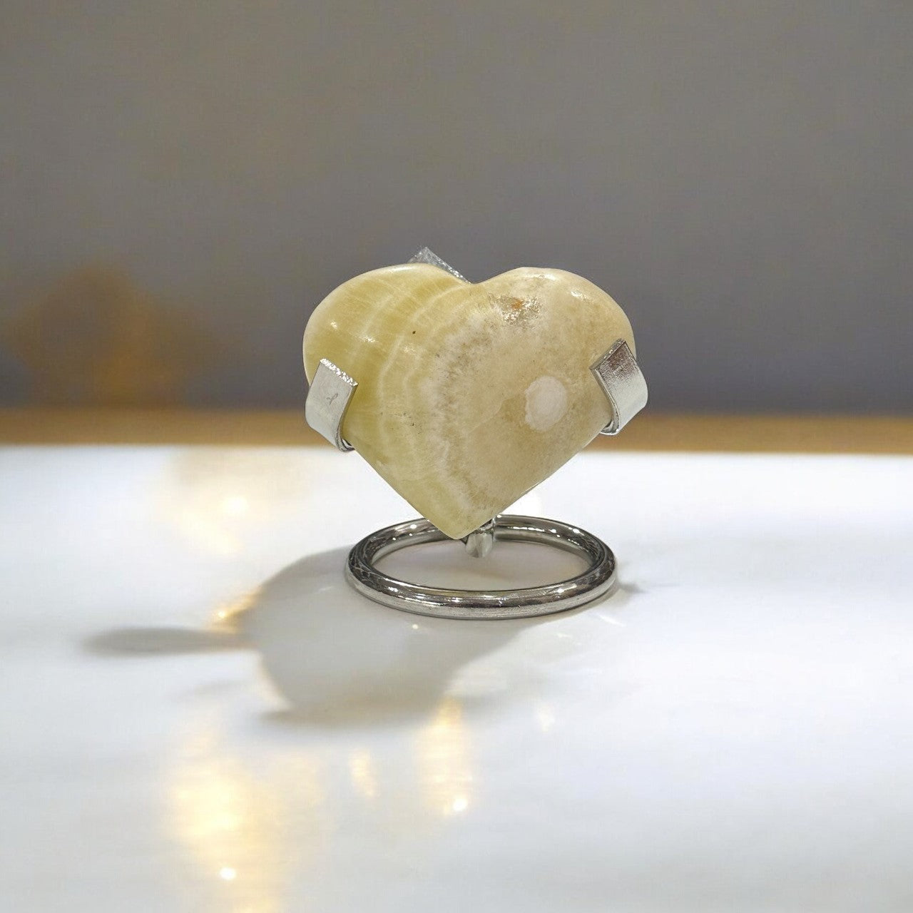 Pineapple Calcite Heart