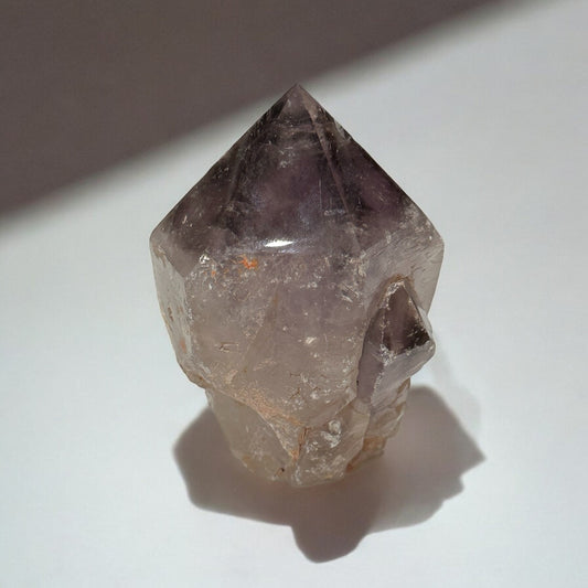 Amethyst with Smoky Quartz Chunky Point