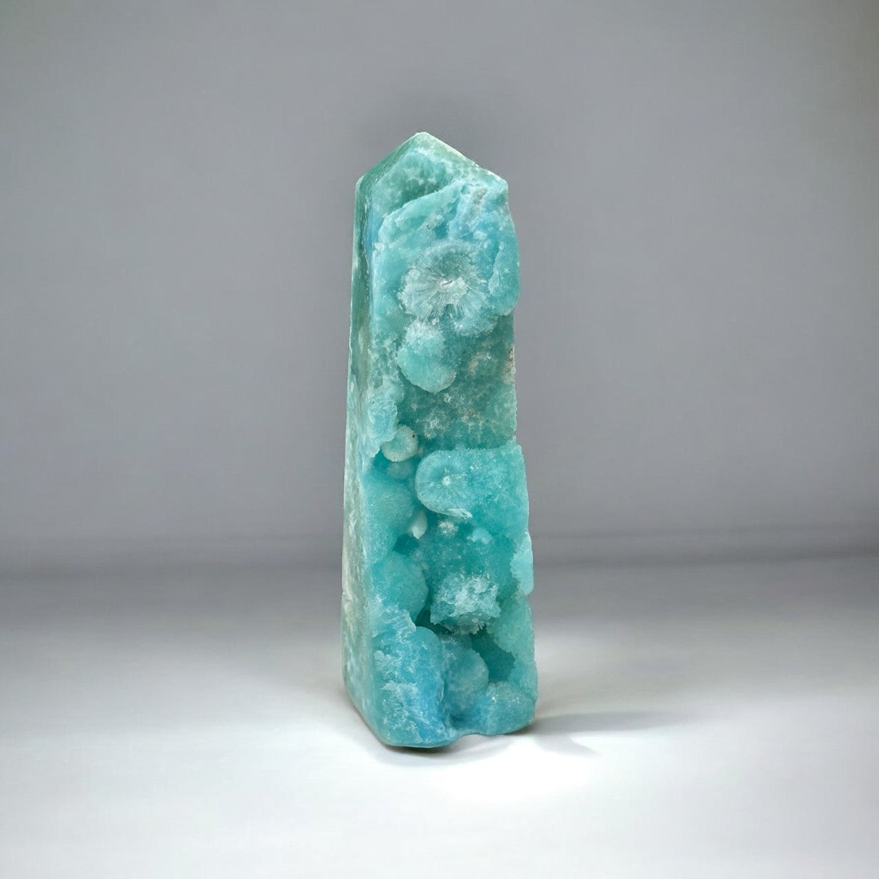 Blue Aragonite with Smithsonite Specimen Tower | 524g