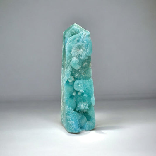 Blue Aragonite with Smithsonite Specimen Tower | 524g