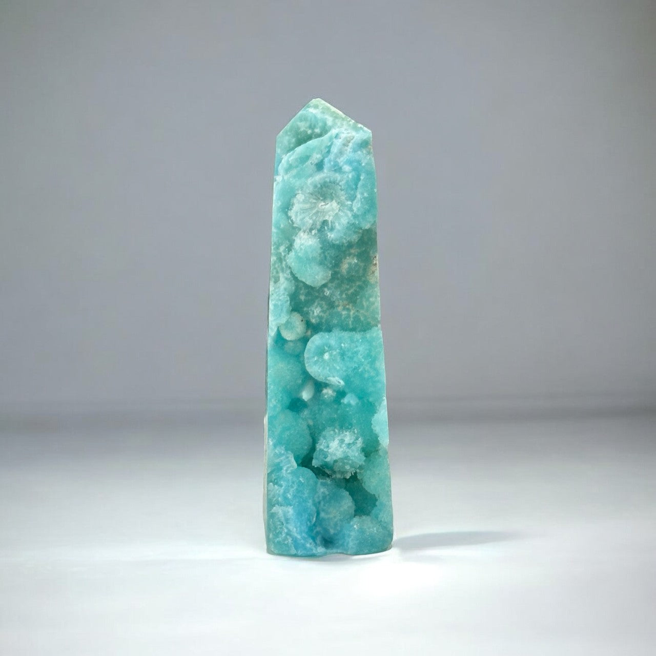 Blue Aragonite with Smithsonite Specimen Tower | 524g