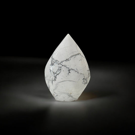 Howlite Flame Teardrop