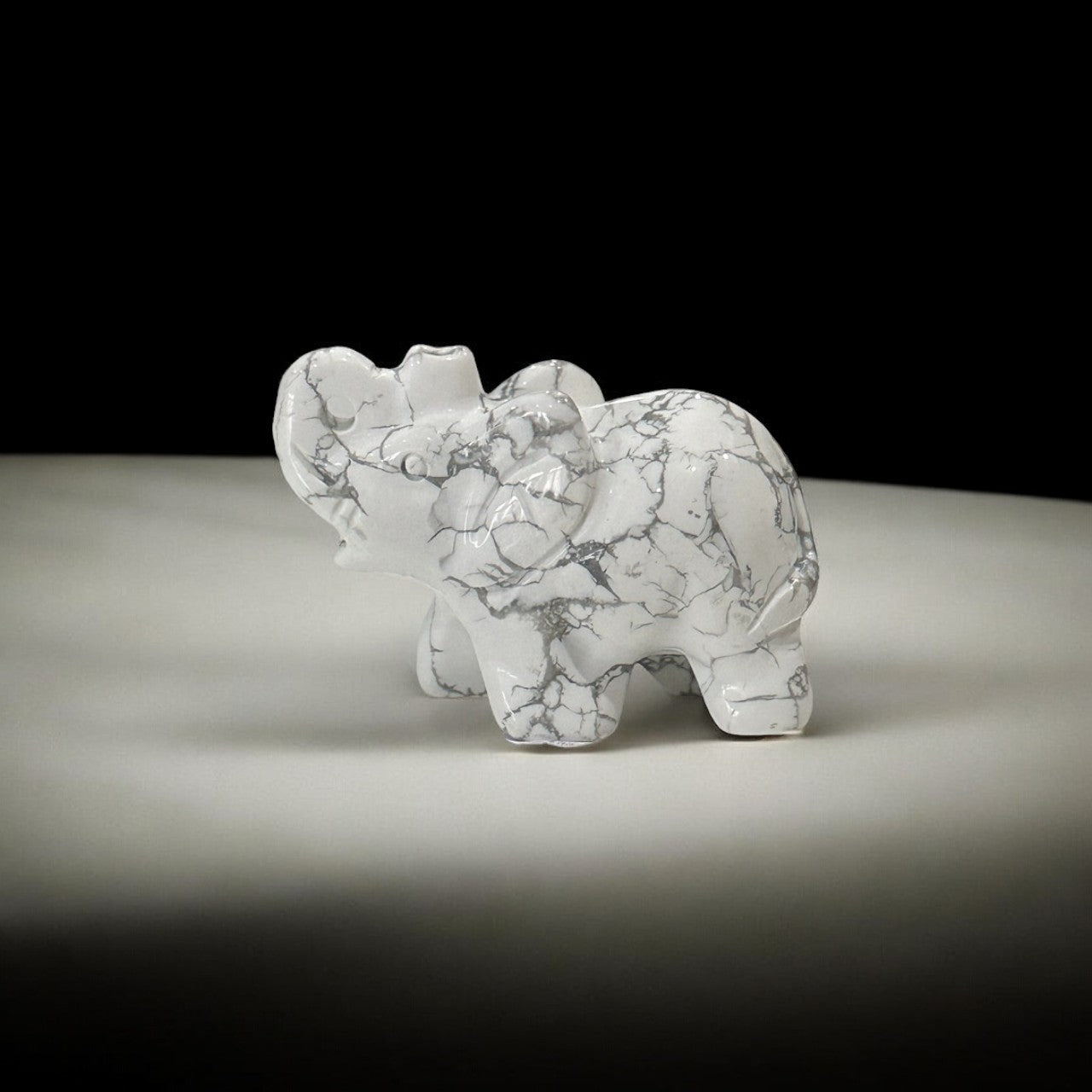 Howlite Elephant