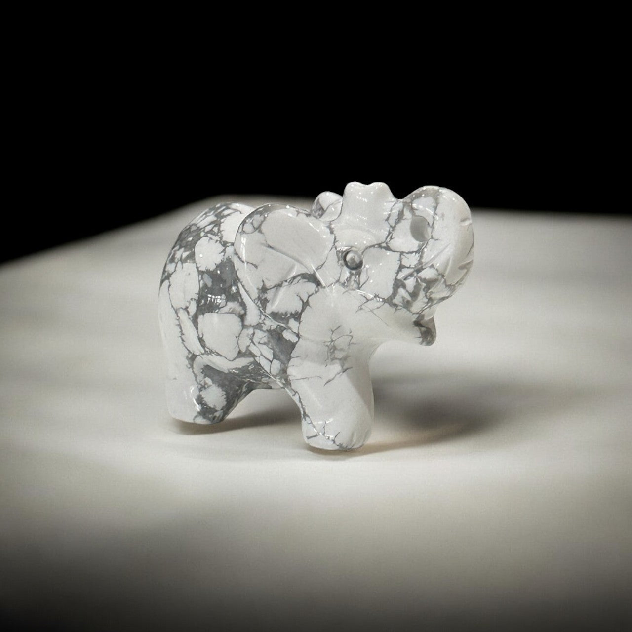 Howlite Elephant