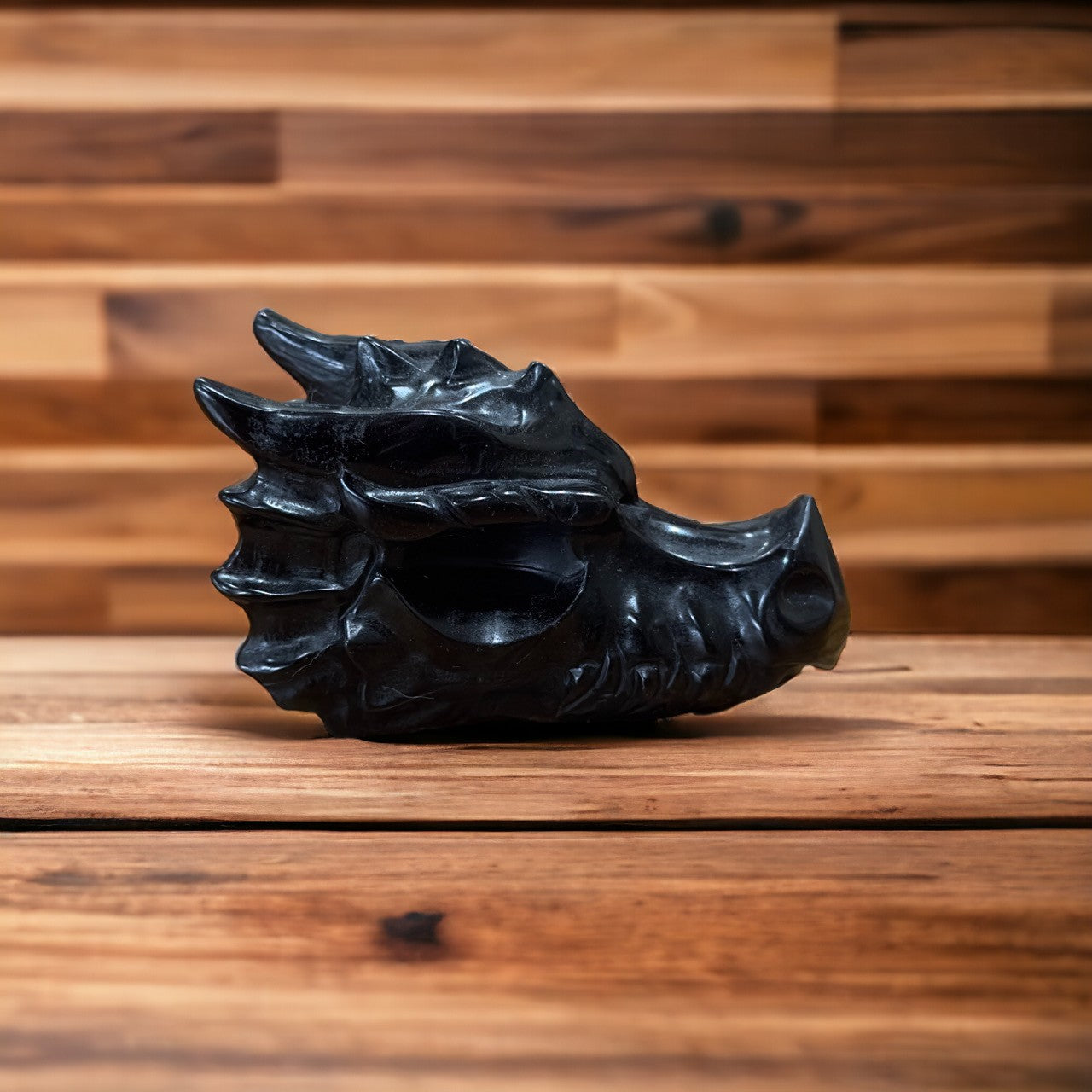 Black Obsidian Dragonhead | 216g