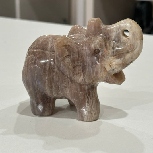 Moonstone Elephant | 358g Blue Flash