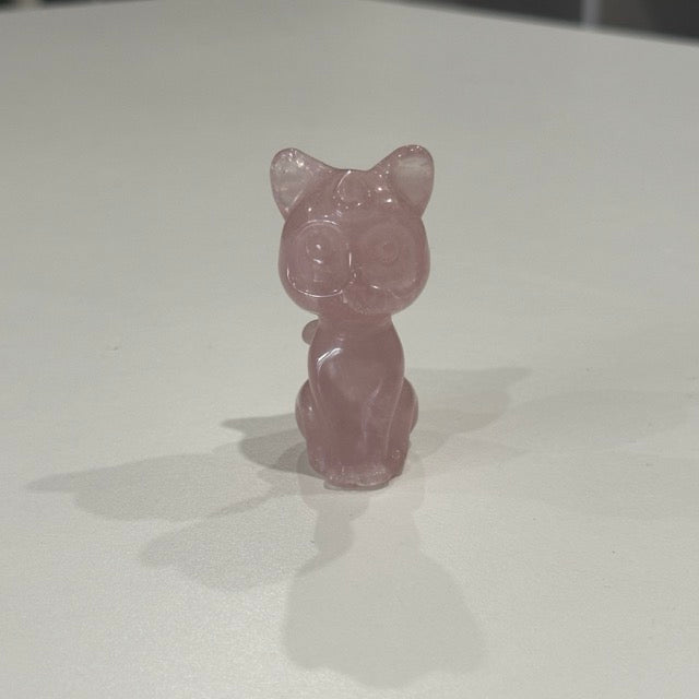 Rose Quartz Luna Cat
