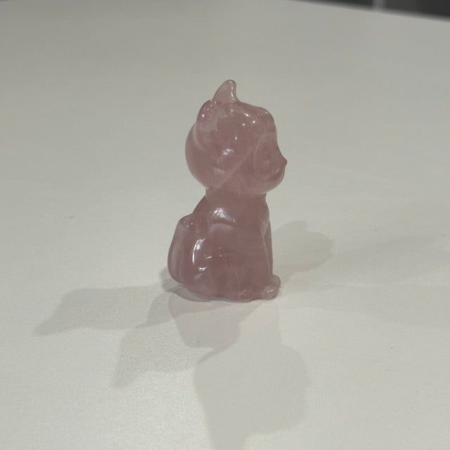 Rose Quartz Luna Cat