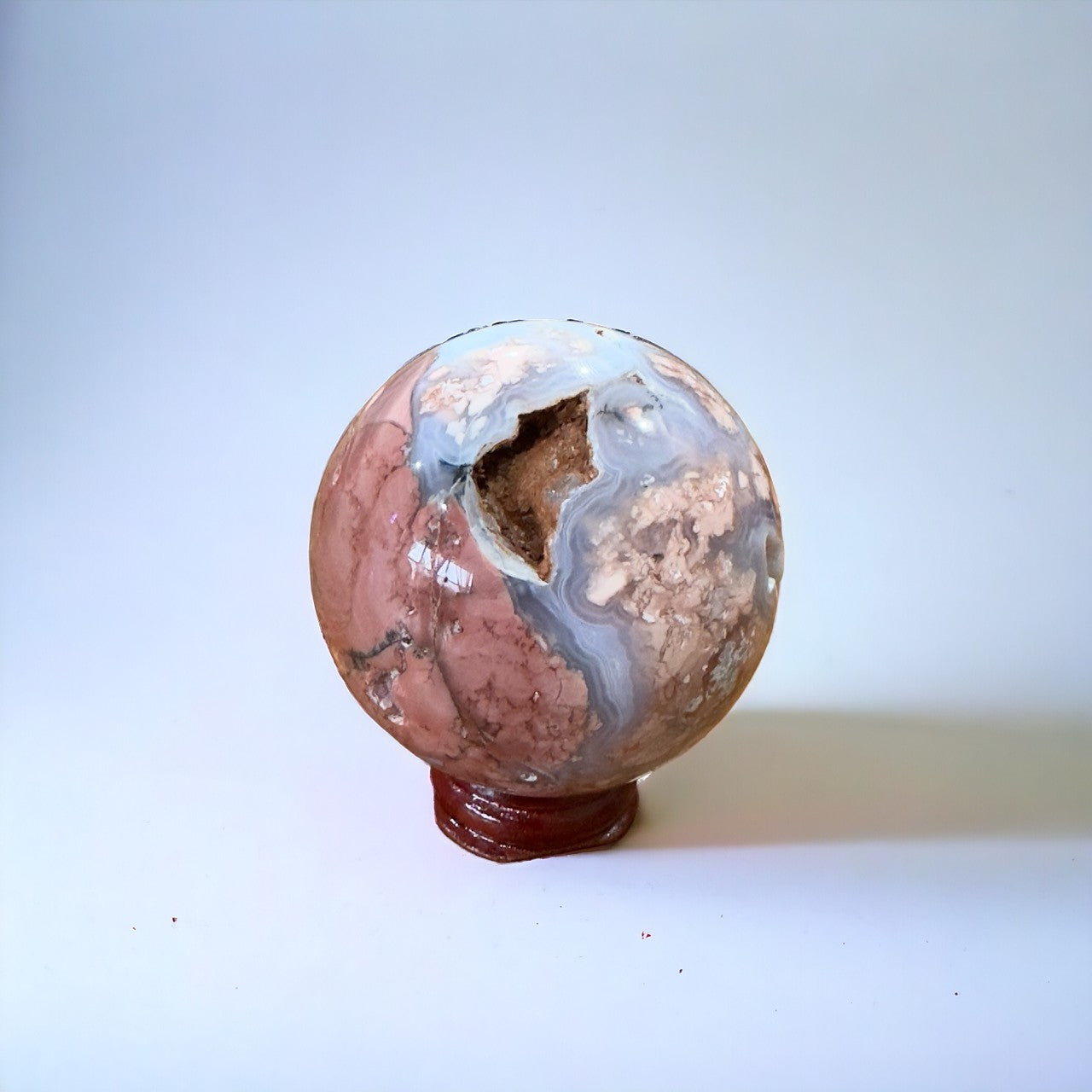 Pink Agate Sphere | 280g