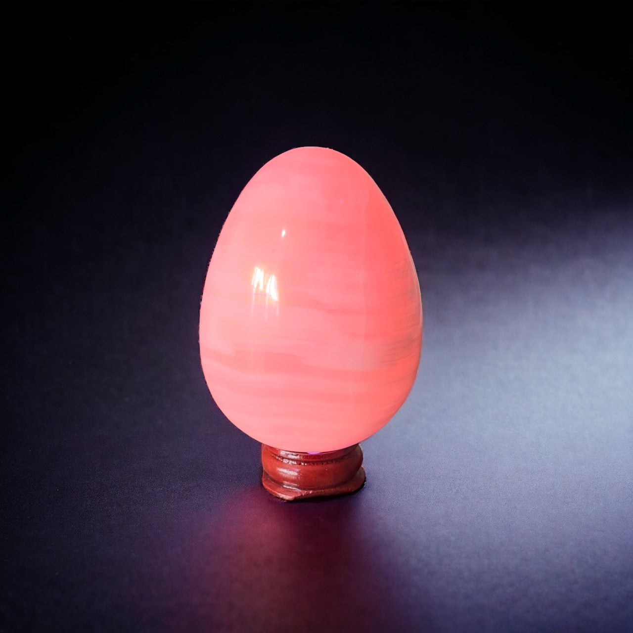 Pink Mangano Calcite Egg
