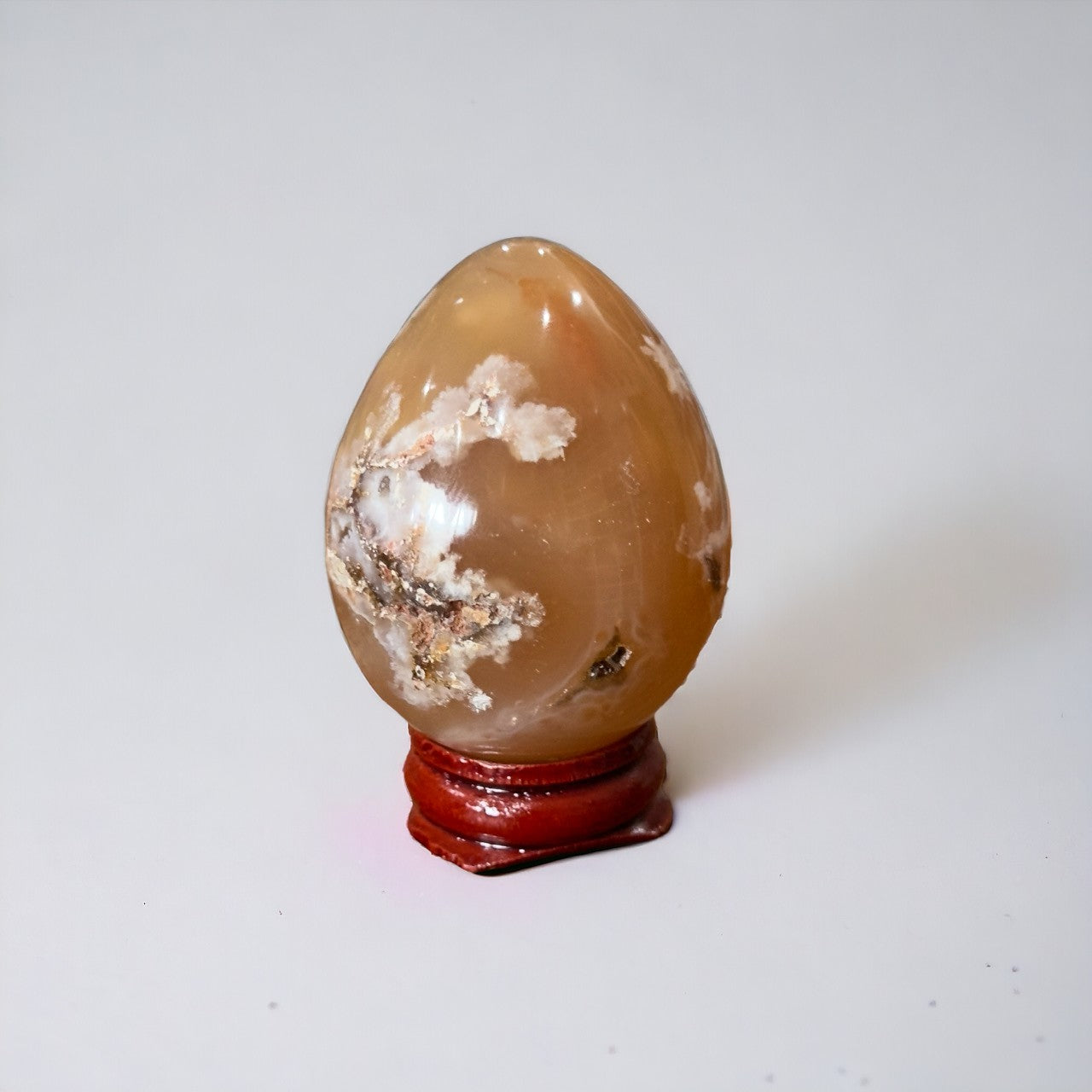 Flower Agate Egg