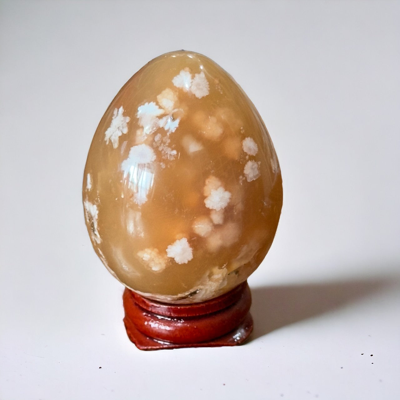 Flower Agate Egg
