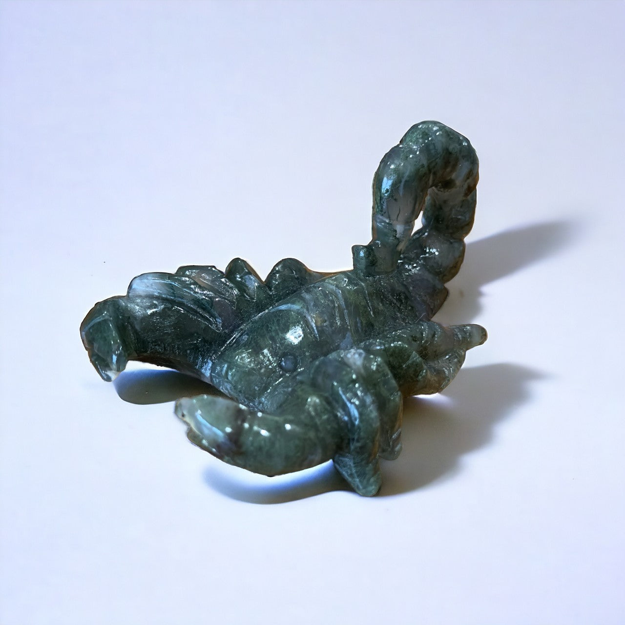 Moss Agate Scorpion